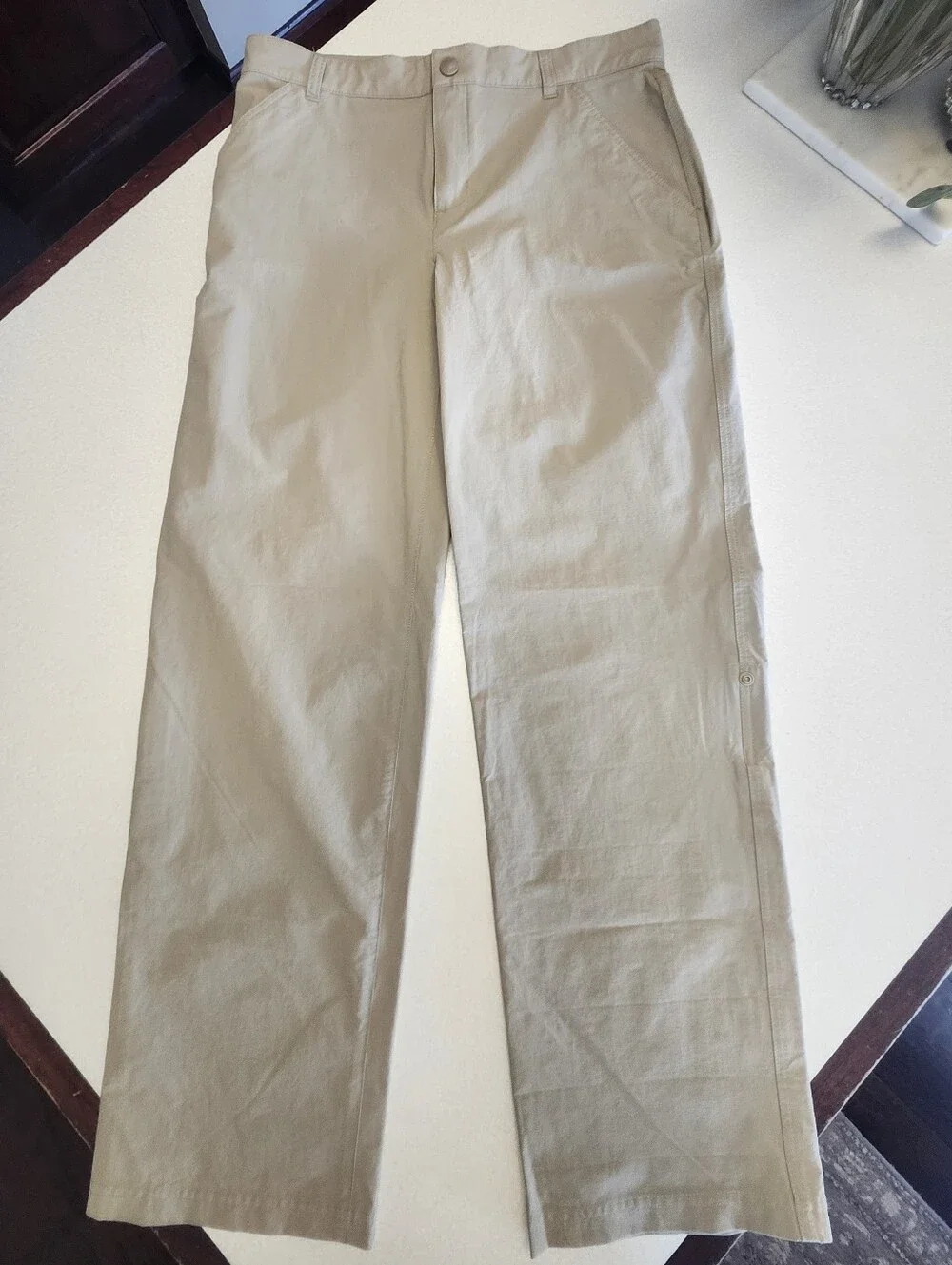 The North Face NWT Girls Lightweight Beige Khaki Parker Pants Regular Uniform XL